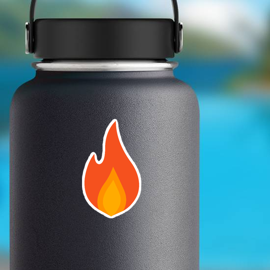Soft Single Flame Sticker