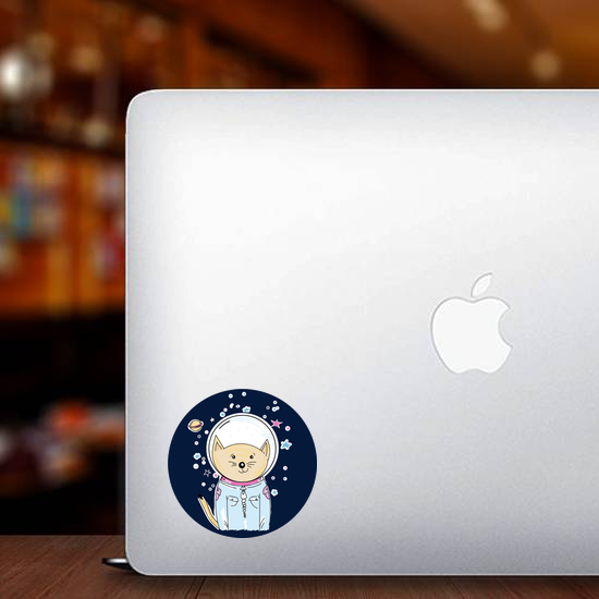 Space Cat Astronaut Sticker