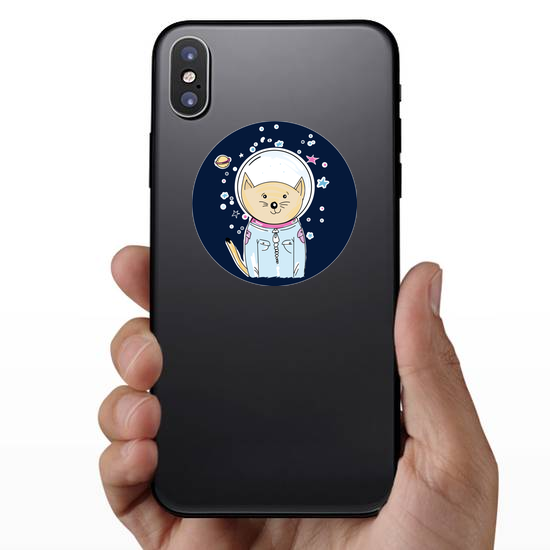 Space Cat Astronaut Sticker