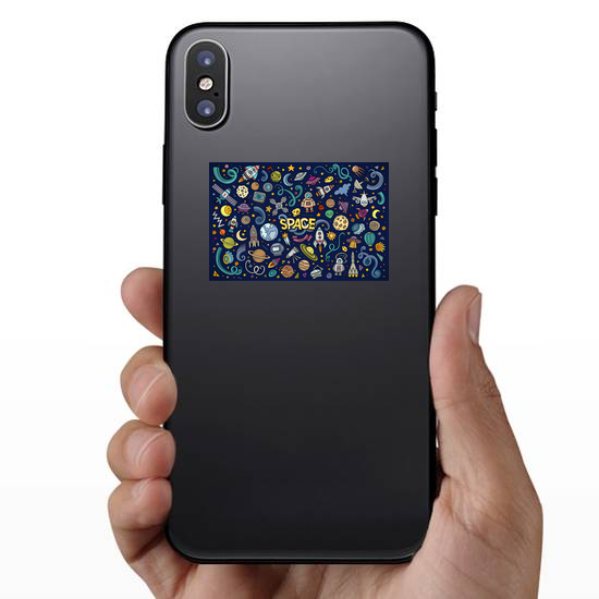 Space Doodles Sticker