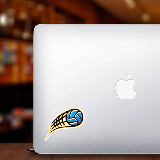 Speeding Volleyball Sticker