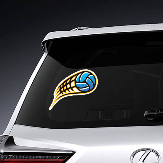 Speeding Volleyball Sticker