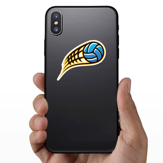 Speeding Volleyball Sticker