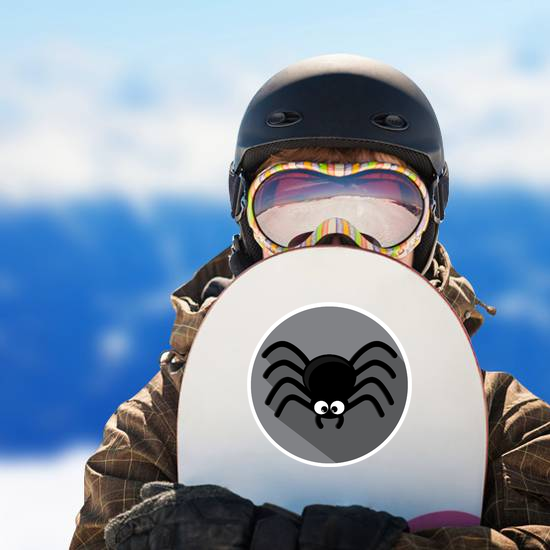 Spider Icon With Shadow Circle Sticker