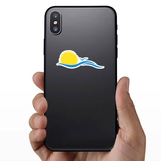 Sun and Sea Wave Sticker