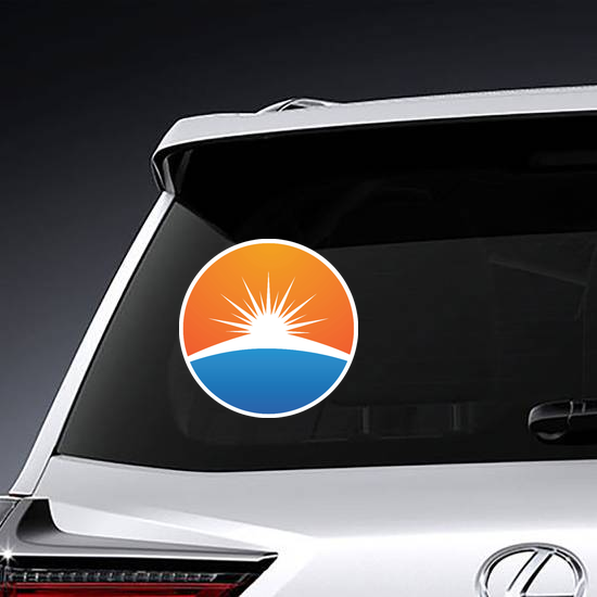 Sun Burst over the Ocean Sticker