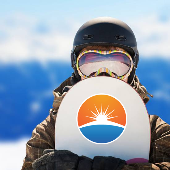 Sun Burst over the Ocean Sticker