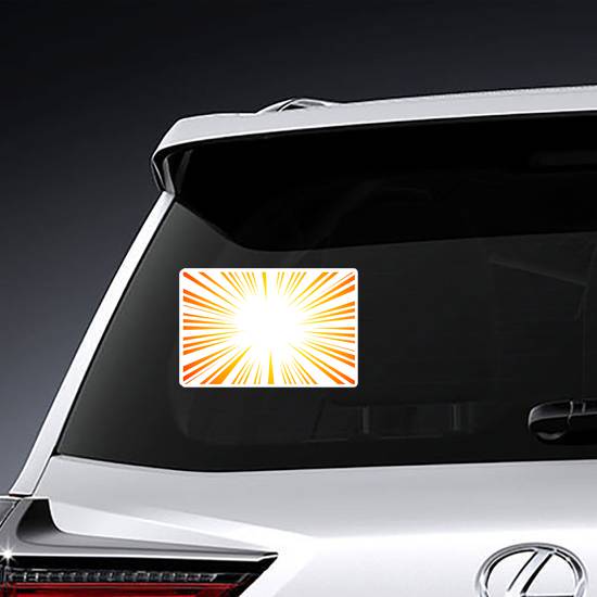 Sun Ray Explosion Sticker