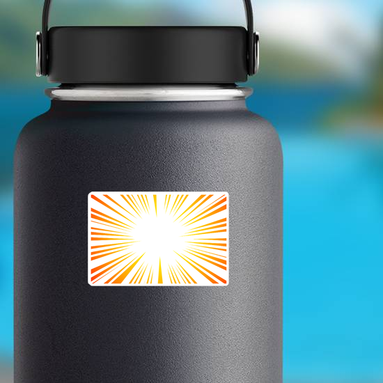 Sun Ray Explosion Sticker
