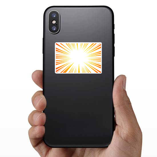 Sun Ray Explosion Sticker