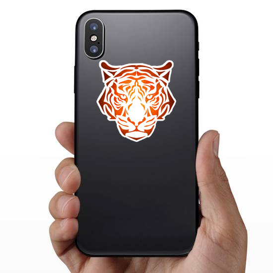 Sunburst Tiger Design Sticker