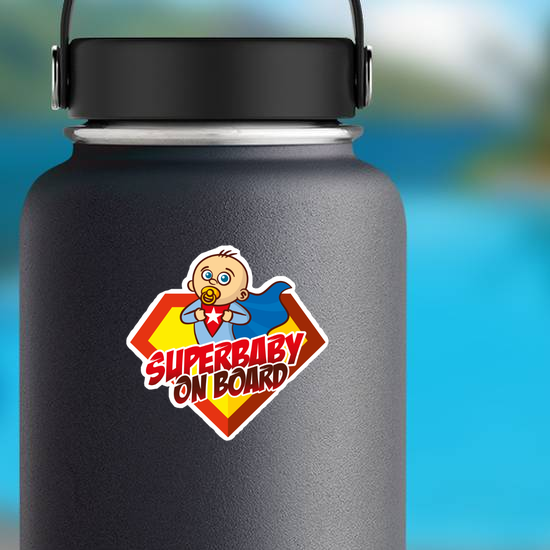 Superhero Baby on Board Sticker