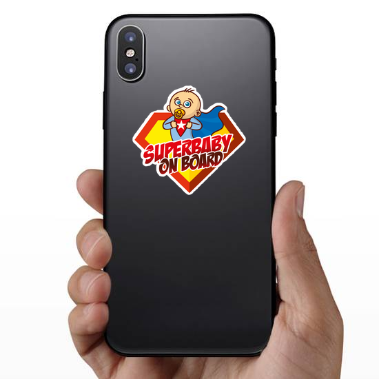 Superhero Baby on Board Sticker