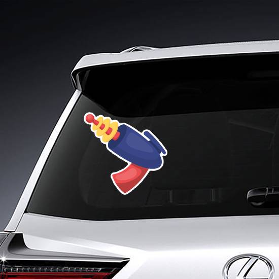 Superhero Blaster Gun Sticker