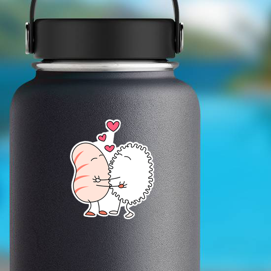 Sushi And Rice Ball Love Sticker