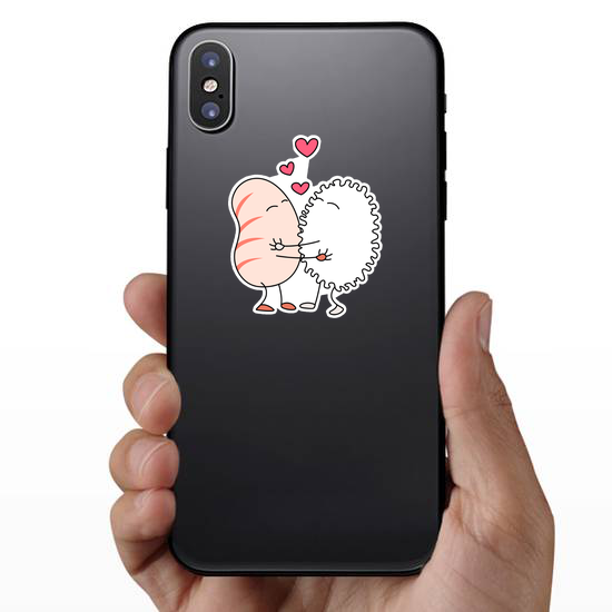 Sushi And Rice Ball Love Sticker