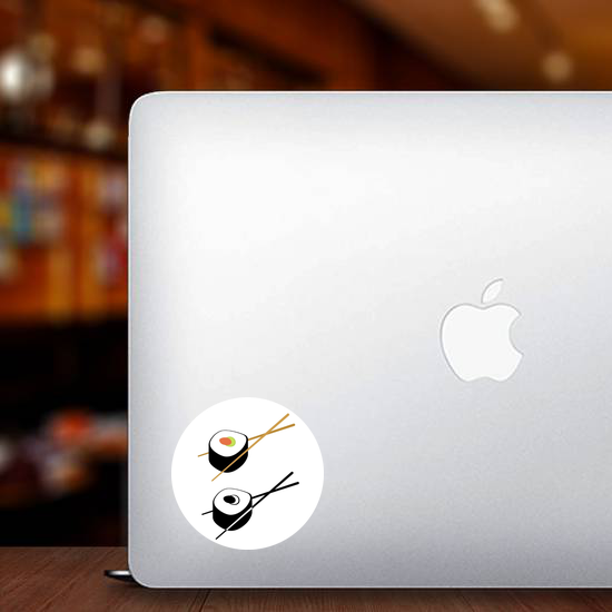 Sushi Color And Monochrome Sticker