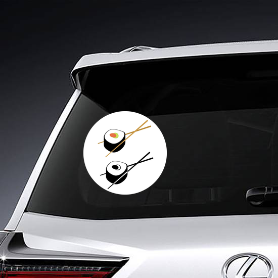 Sushi Color And Monochrome Sticker