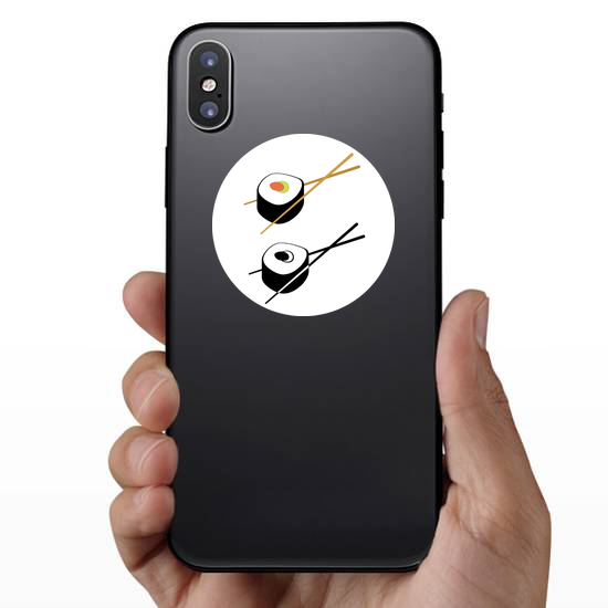 Sushi Color And Monochrome Sticker
