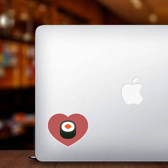 Sushi In Heart Sticker