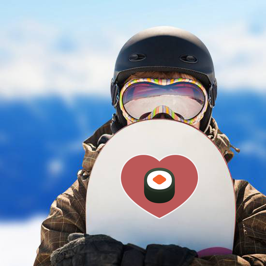 Sushi In Heart Sticker