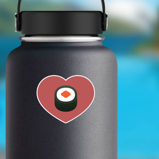 Sushi In Heart Sticker