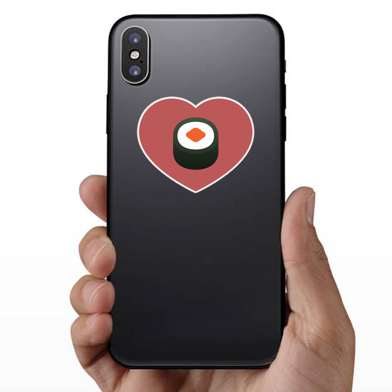 Sushi In Heart Sticker