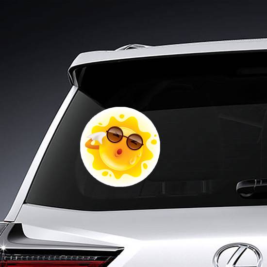 Sweating Sun Sticker