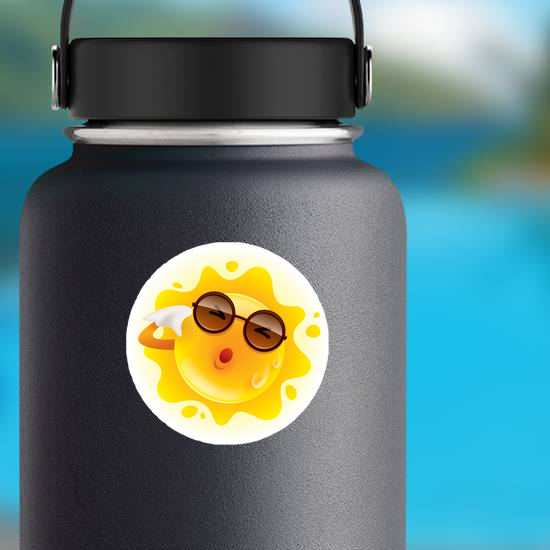Sweating Sun Sticker