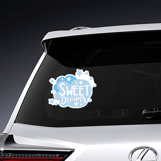 Sweet Dreams Cartoon Cloud Sticker