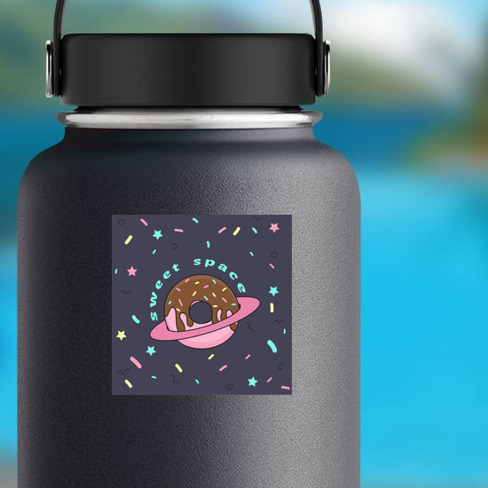 Sweet Space Donut Planet Sticker