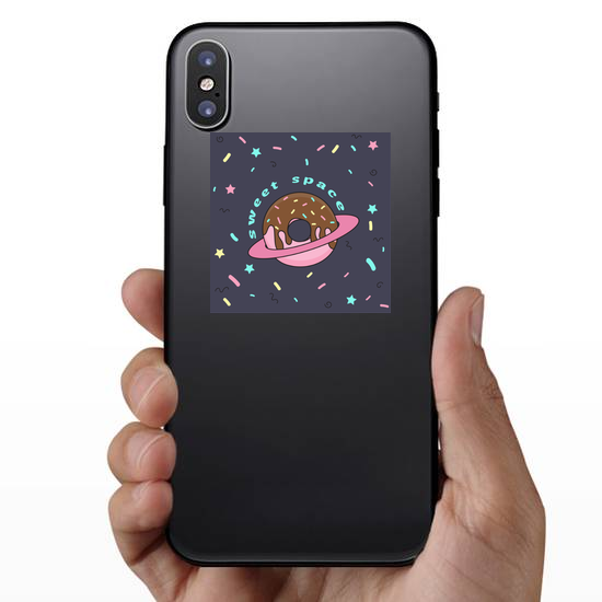 Sweet Space Donut Planet Sticker