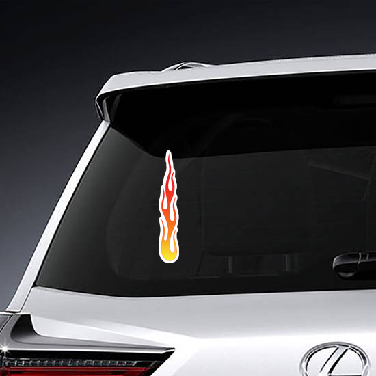 Tall Flames Fire Sticker