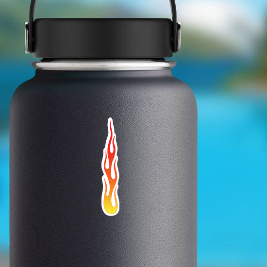 Tall Flames Fire Sticker