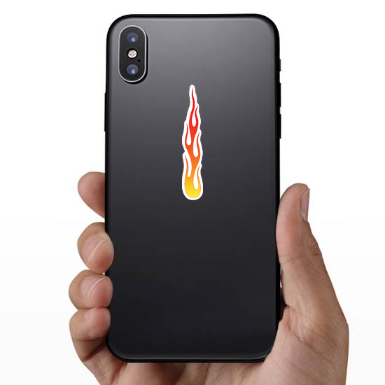 Tall Flames Fire Sticker