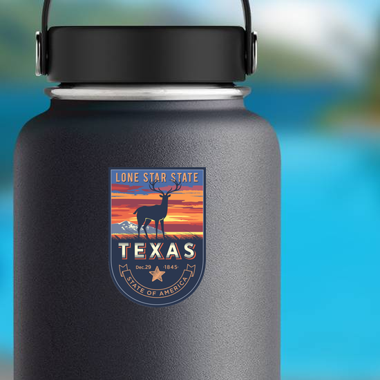 Texas Banner Sticker