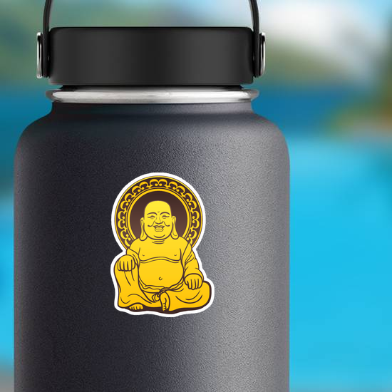Thai Golden Buddha Statue Sticker
