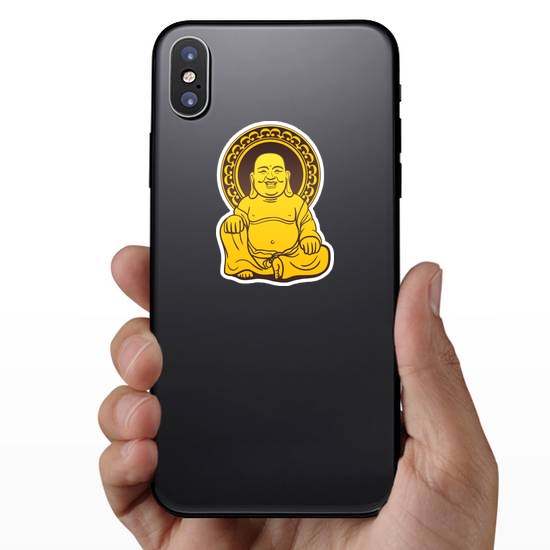 Thai Golden Buddha Statue Sticker