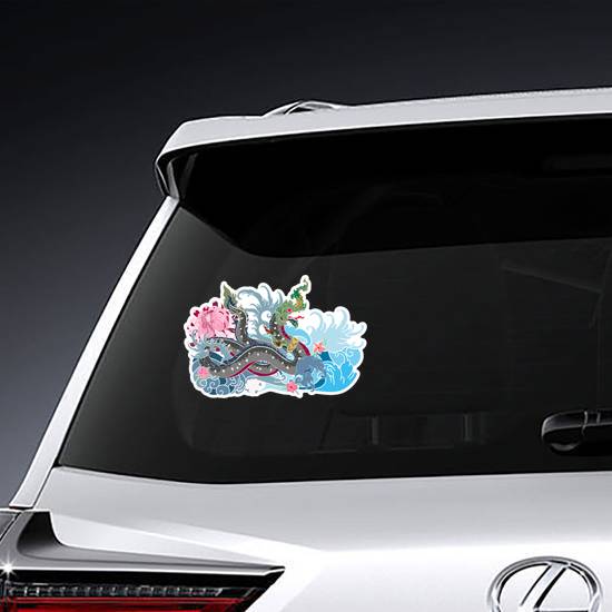 Thai Traditional Snake and Dragon Sticker