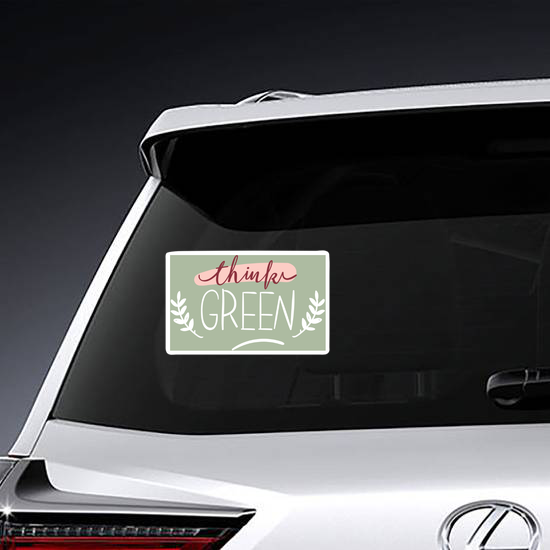 Think Green Sticker