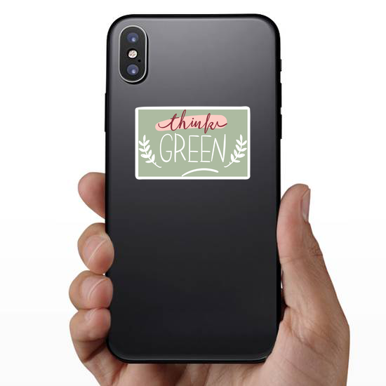Think Green Sticker