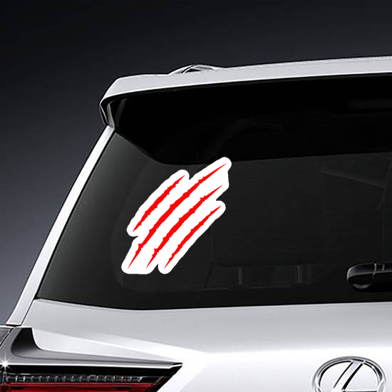 Tiger Claw Marks Sticker