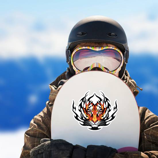 Tiger Flames Sticker