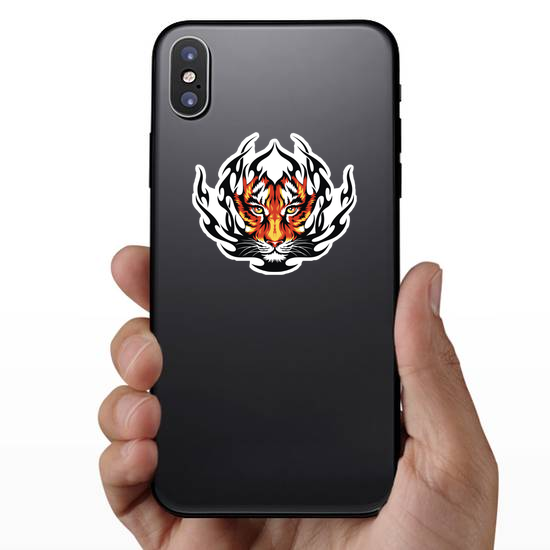 Tiger Flames Sticker