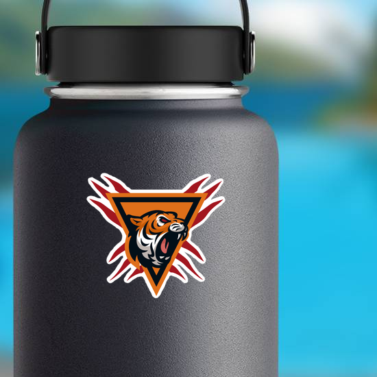 Tiger Shield Icon Sticker