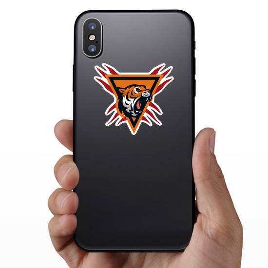 Tiger Shield Icon Sticker