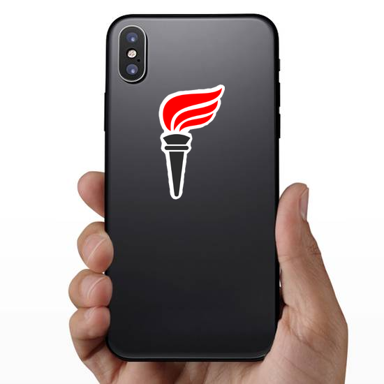 Torch Flame Vector Icon Sticker