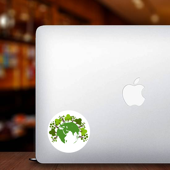 Trees Around The Earth Sticker