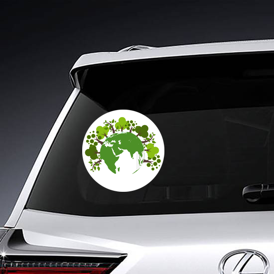Trees Around The Earth Sticker