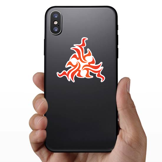 Triangle Tribal Flame Decoration Sticker
